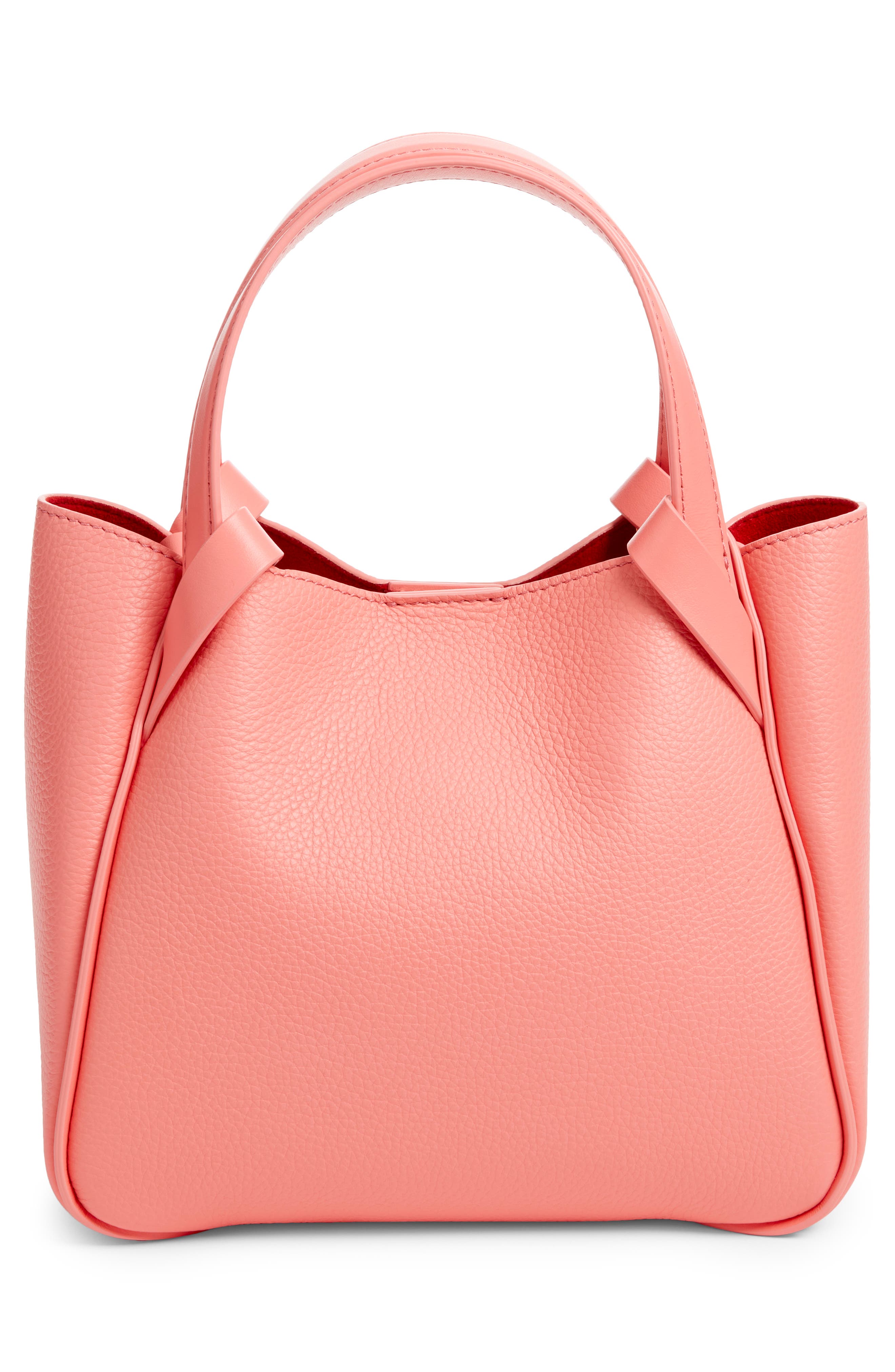 Christian Louboutin Mini Bettina Leather Tote, Alternate, color, 9136 Grapefruit