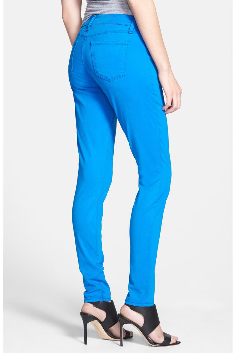 '485' Mid Rise Super Skinny Jeans, Alternate, color, BREAKWATER