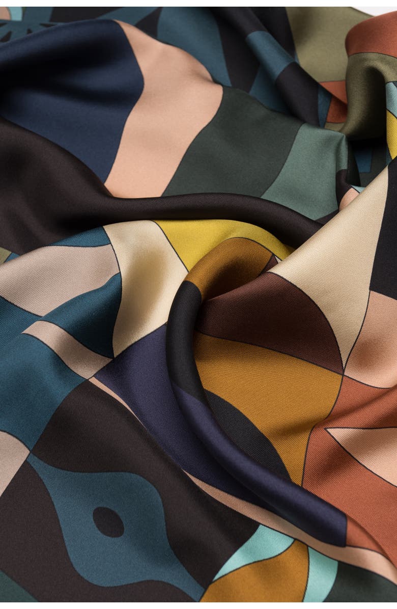 Elizabetta Olivia - Hand Rolled Large Silk Foulard for Women, Alternate, color, 