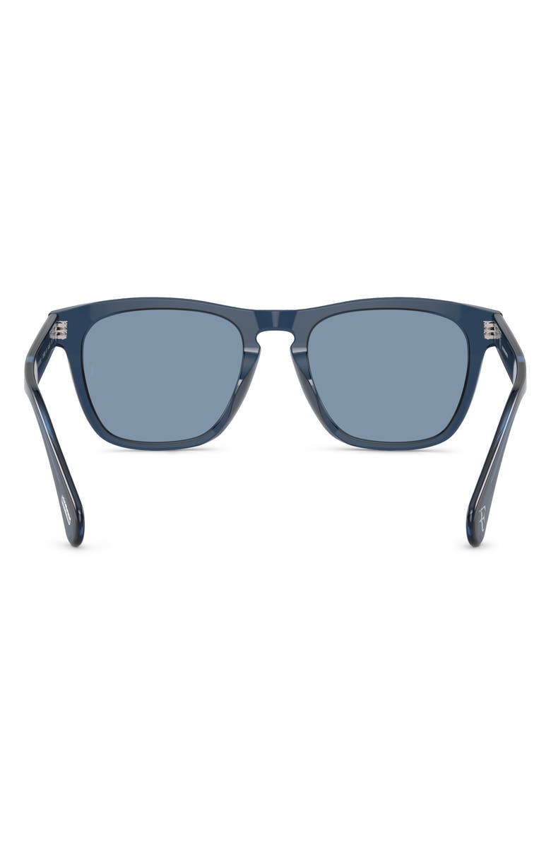 Oliver Peoples x Roger Federer 51mm Pillow Sunglasses, Alternate, color, Blue