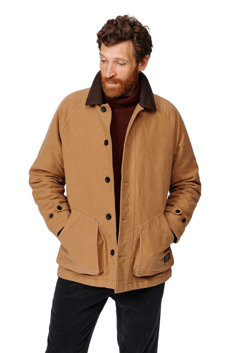 Aubin Bennett Moleskin Jacket, Main, color, Dijon