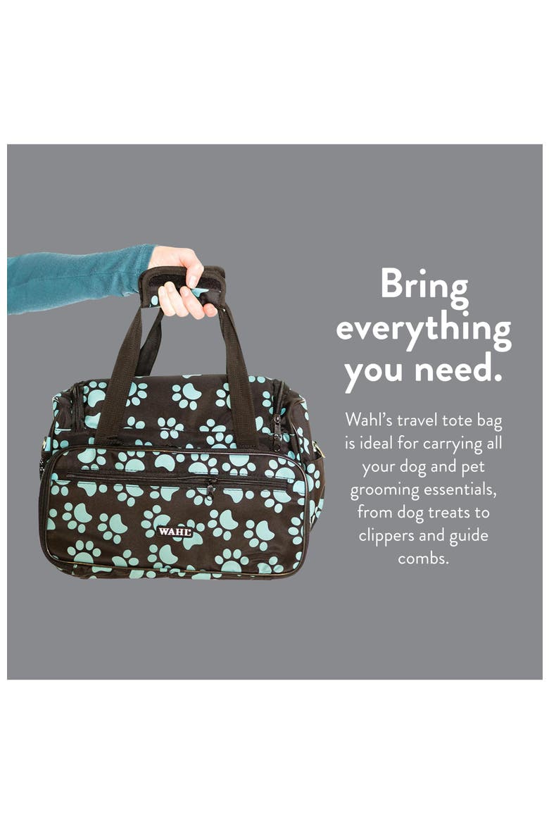 Pet Grooming Travel Tote Bag with Zipper 28.8", Alternate, color, Turquoise