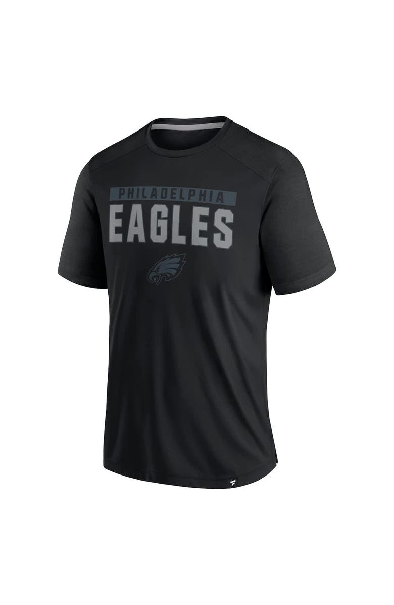 FANATICS Men's Fanatics Black Philadelphia Eagles Defender Blackout T-Shirt, Alternate, color,