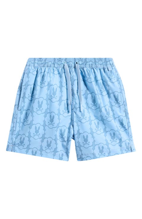 Kids' Toby Bunny Print Swim Trunks (Big Kid)