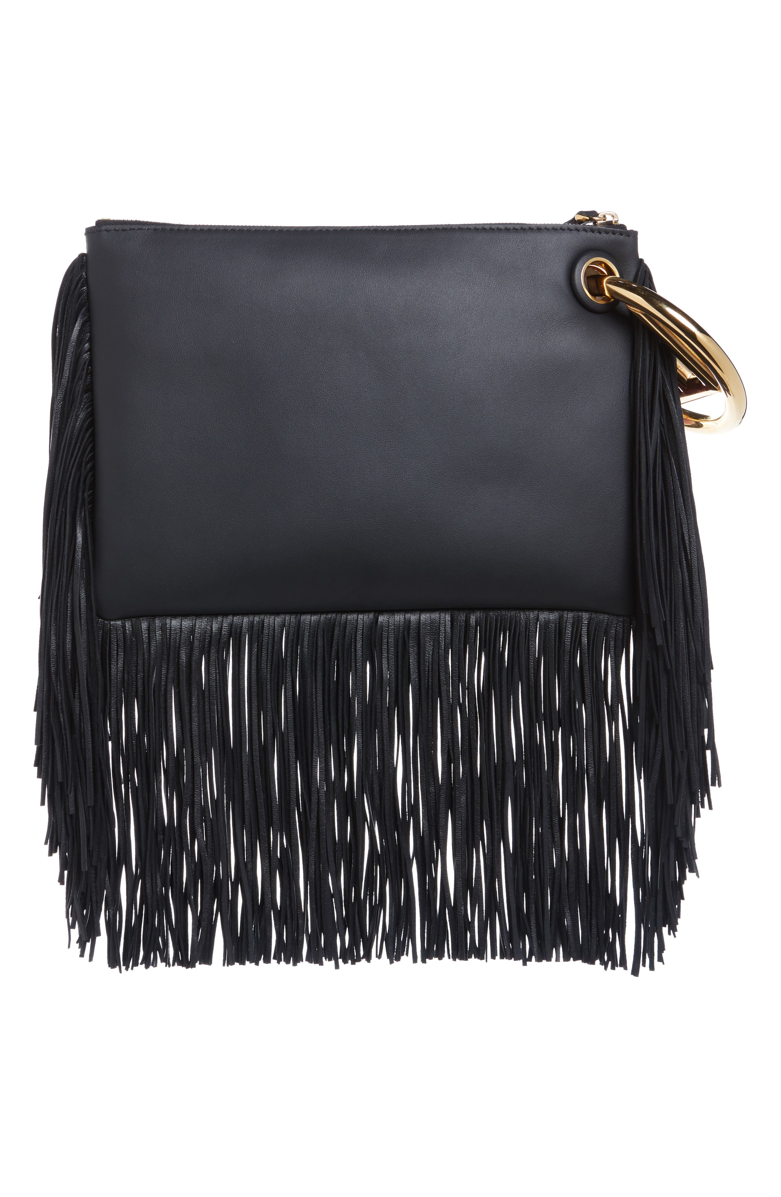 Fendi Triplette Set of Three Leather Pouches, Alternate, color, 