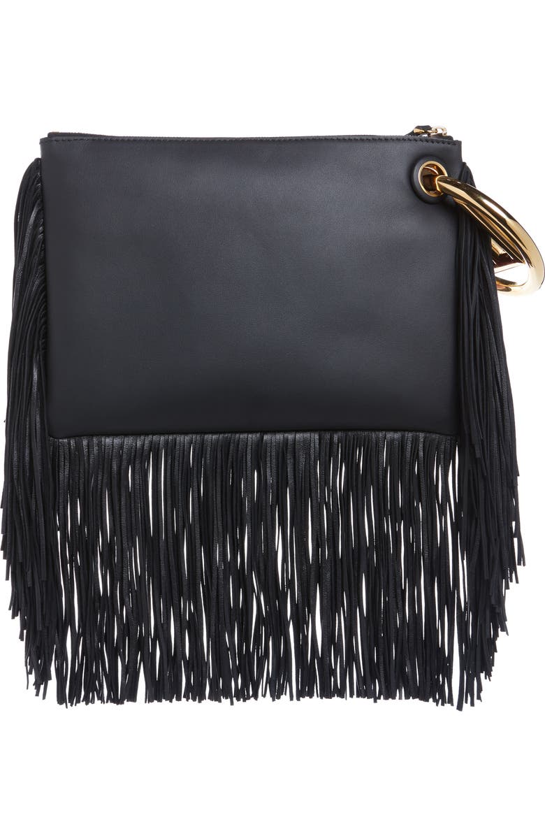 Fendi Triplette Set of Three Leather Pouches, Alternate, color,