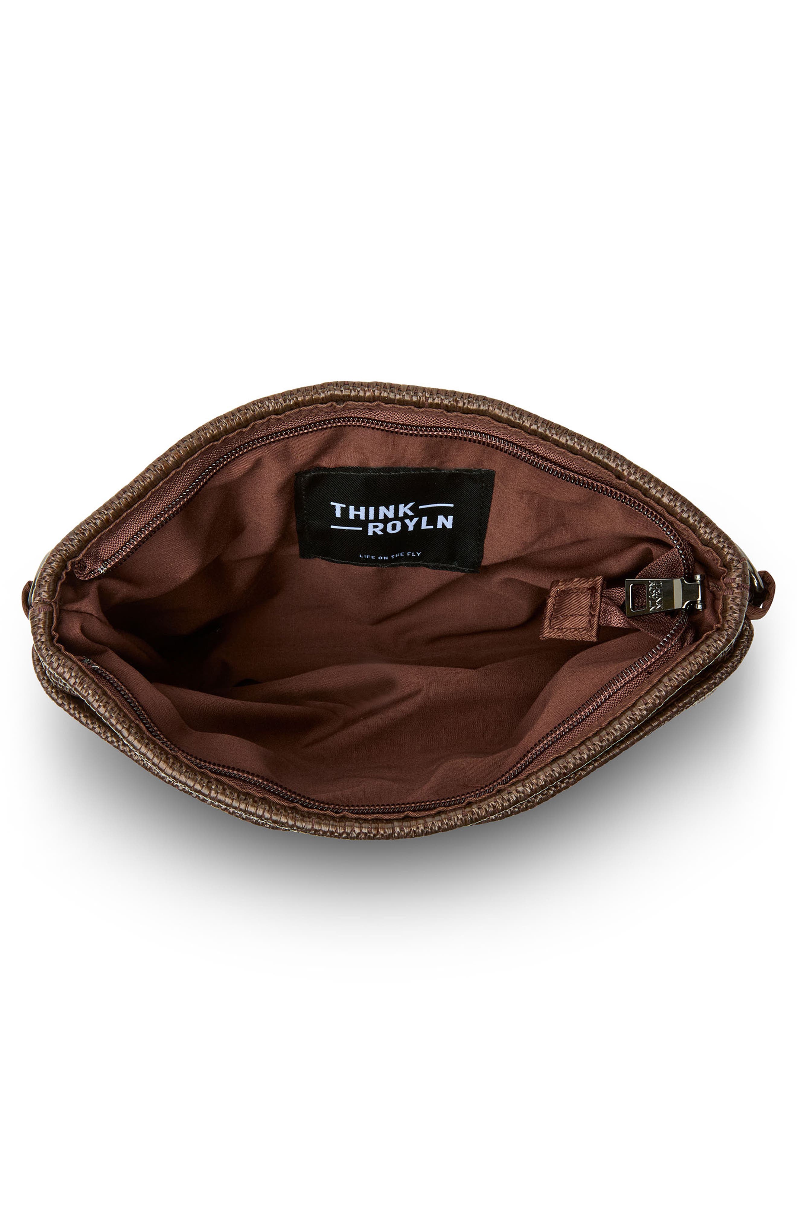 Bum Bag 2.0 Raffia Belt Bag, Alternate, color, ESPRESSO RAFFIA