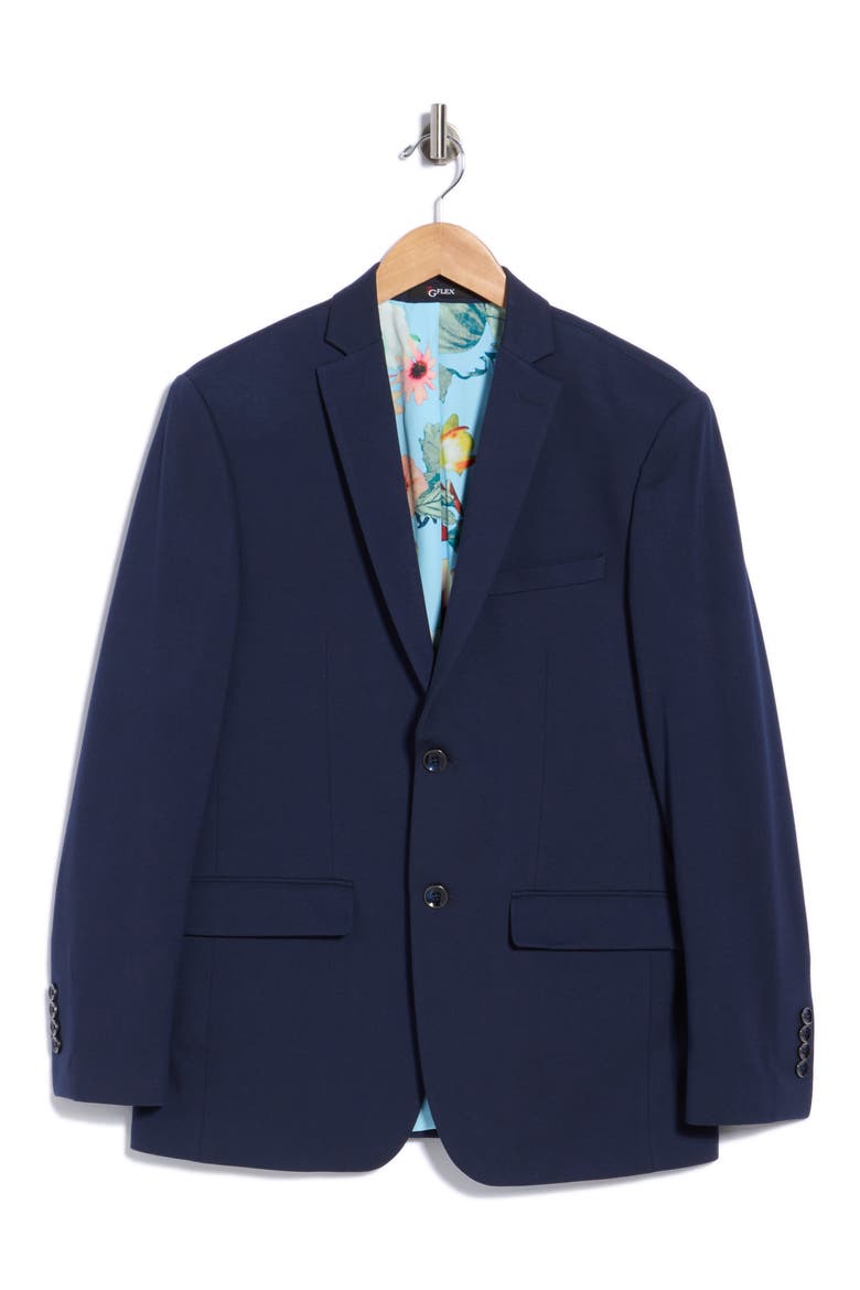 Knit Sport Coat, Alternate, color, NAVY BLUE