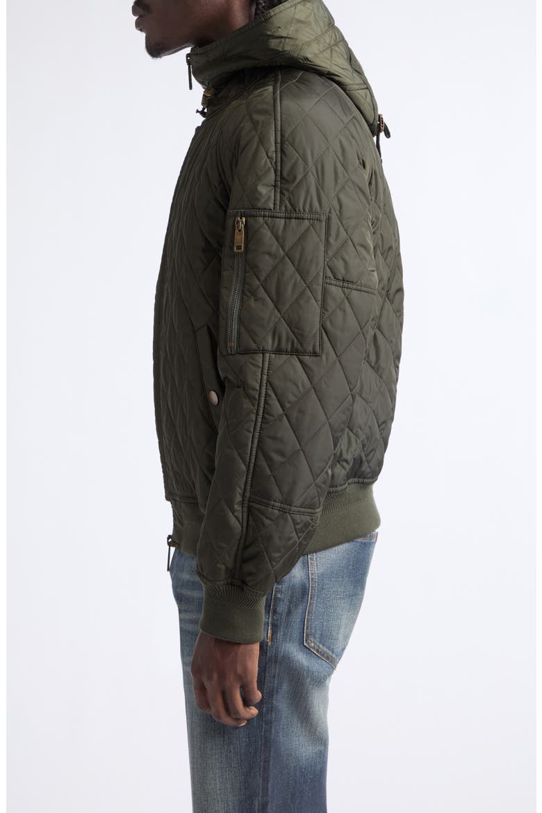 Elliston Quilted Nylon Jacket, Alternate, color, SHALE
