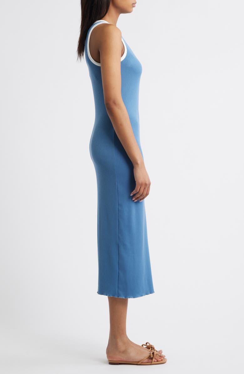 Loveappella Racer Tank Midi Dress, Alternate, color, Blue