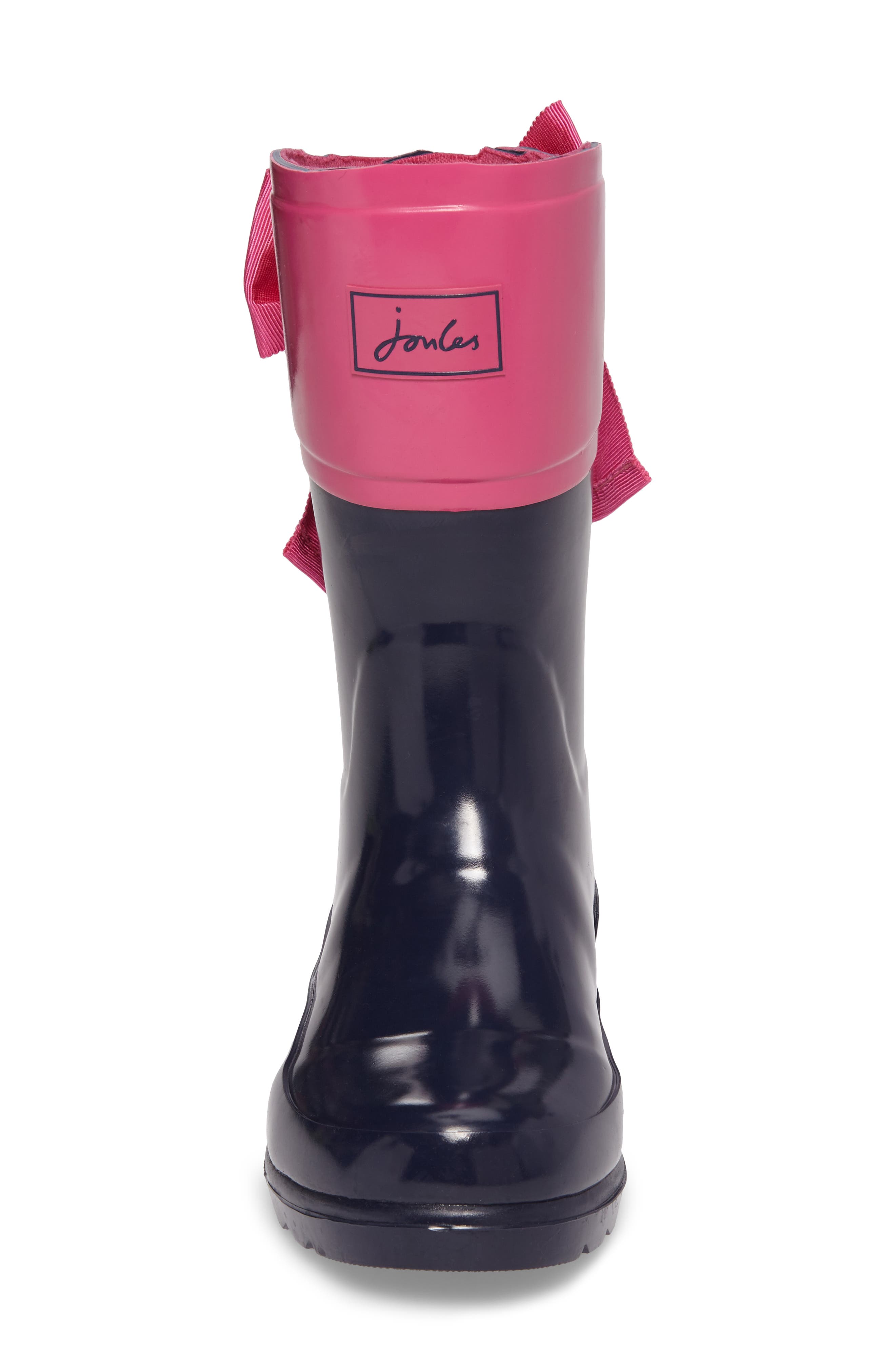 Joules Evedon Bow Waterproof Rain Boot, Alternate, color, 
