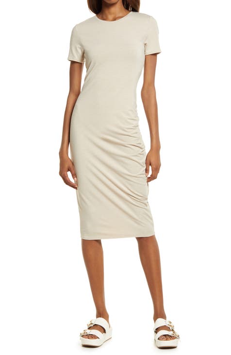 Side Ruched Body-Con Dress (Regular & Plus Size)