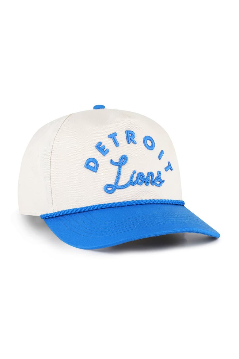Women's '47 Natural Detroit Lions Rope Script Hitch Adjustable Hat, Alternate, color, Natural