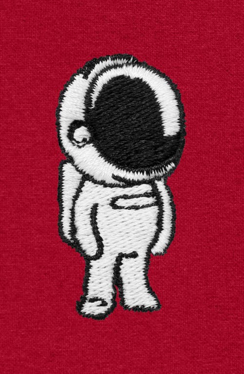 Dalix Mens Astronaut Midweight Fleece Short In Red