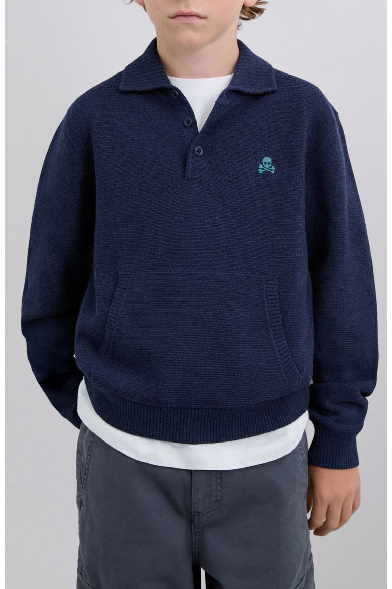 Polo Tricot Kids, Alternate, color, Navy