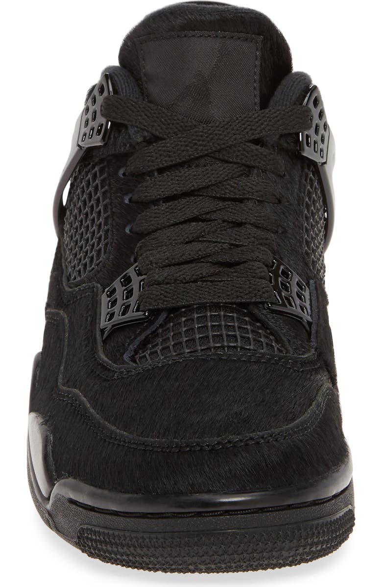 Nike x Olivia Kim Air Jordan 4 Retro Genuine Calf Hair High Top Sneaker, Alternate, color,