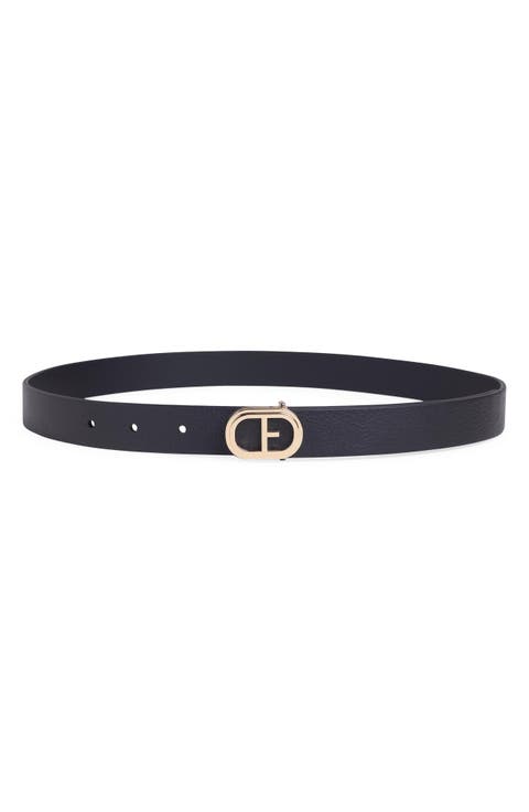 Say My Name Leather Skinny Belt