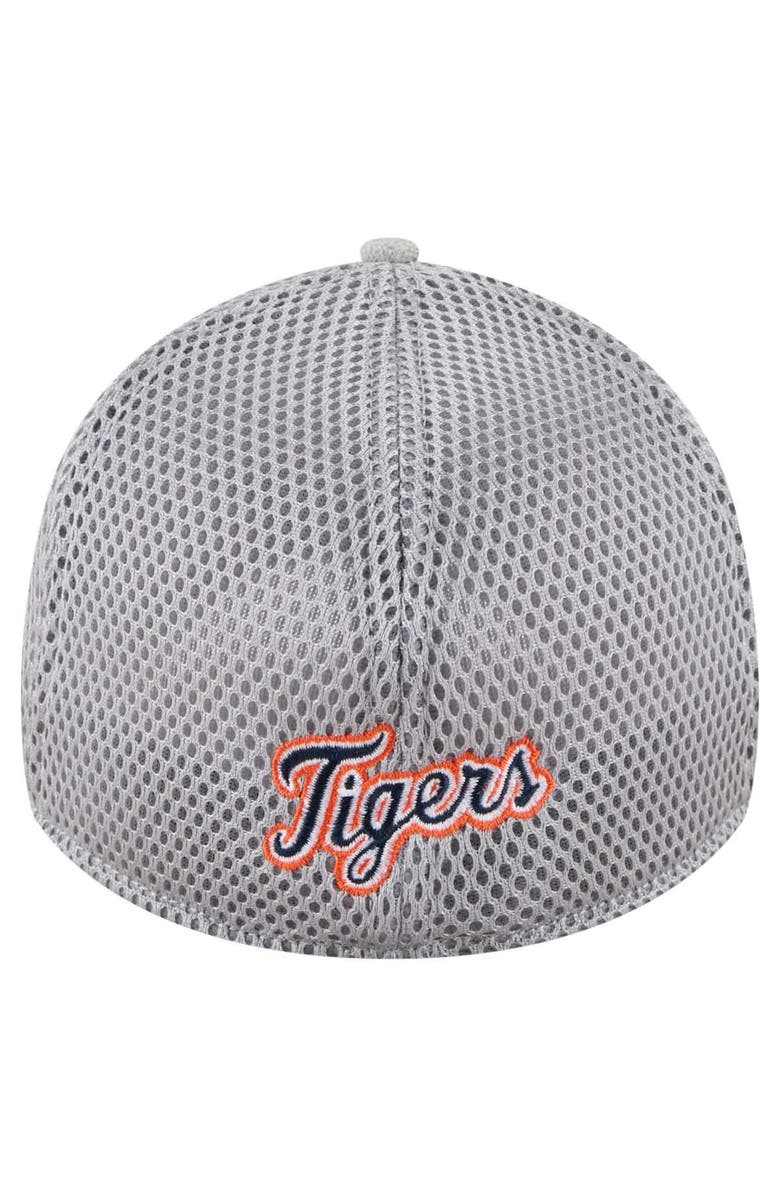 New Era Men's New Era Gray Detroit Tigers Visor Paint Splatter 39THIRTY Flex Hat, Alternate, color, Gray