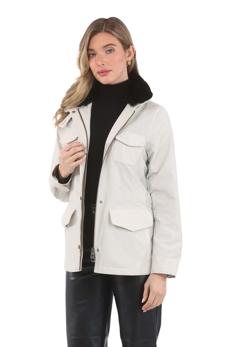 Jacket Crafted From Loro Piana Storm System, Alternate, color, SAND/BLACK