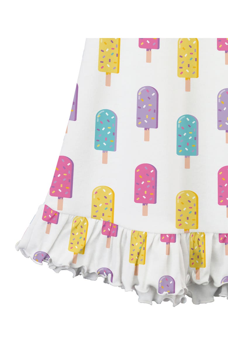 Sara’s Prints Short Sleeve Ruffle Nightgown, Alternate, color, Popsicle