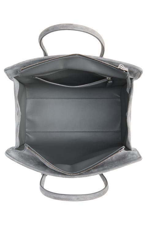 Barbara Intrecciato Suede Tote
