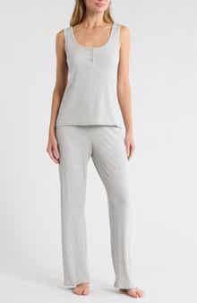 French Connection Henley Tank & Pants Jersey Pajamas