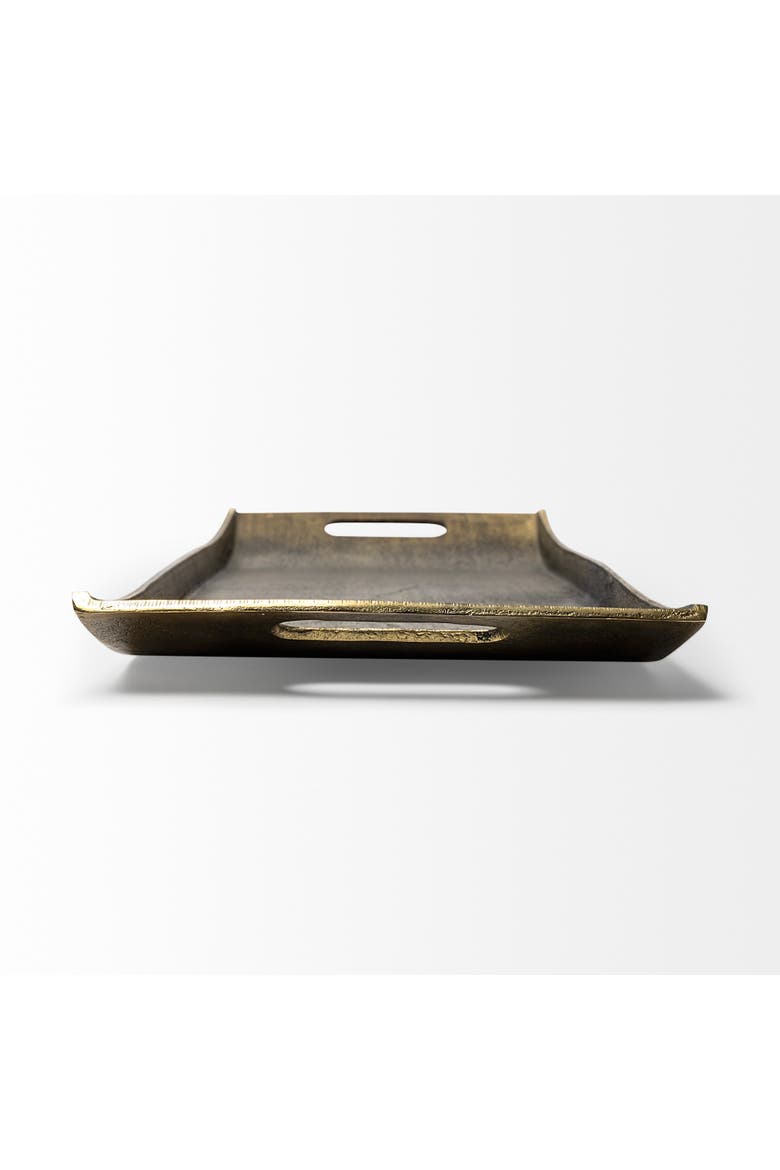 Drey Rectangular Tray, Alternate, color, Gold