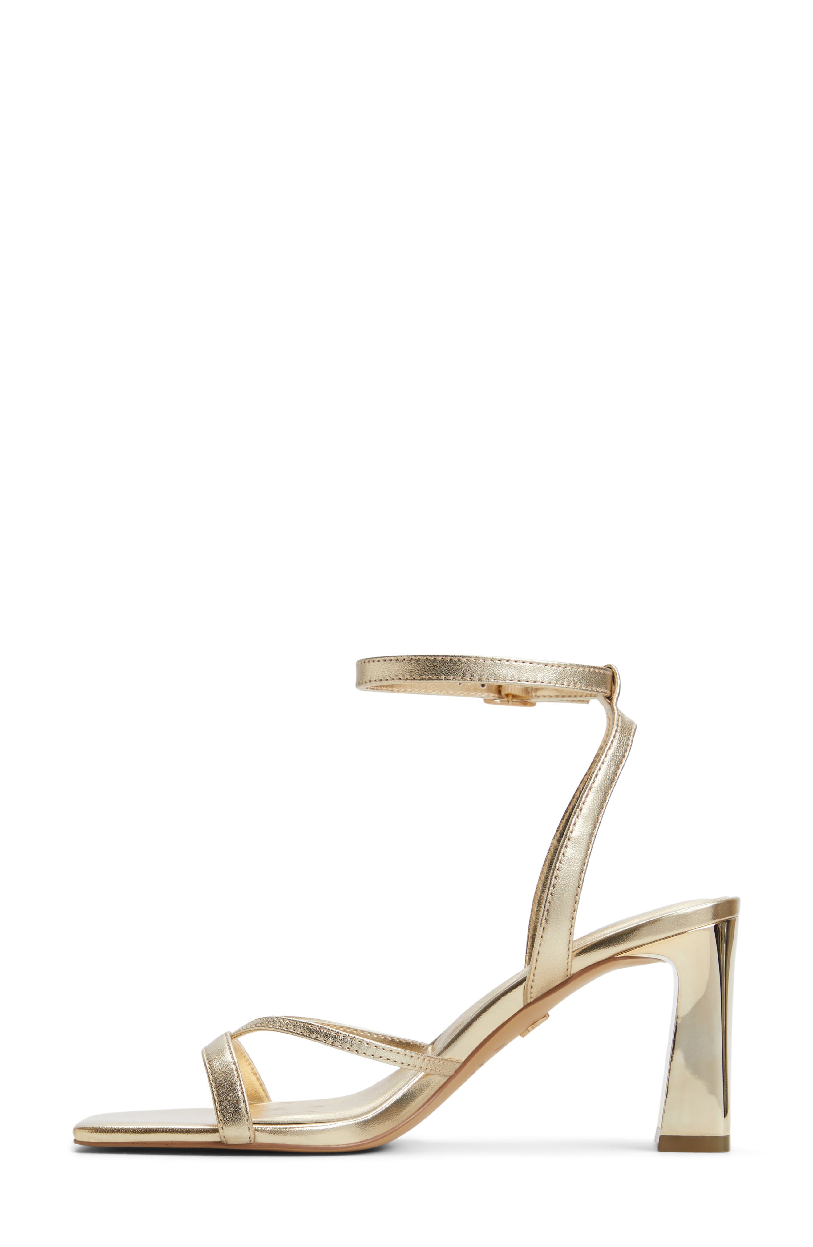 ALDO Stellare Ankle Strap Sandal, Alternate, color, Gold