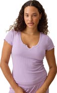 Kindred Bravely Ribbed Modal Notched Nursing T-Shirt