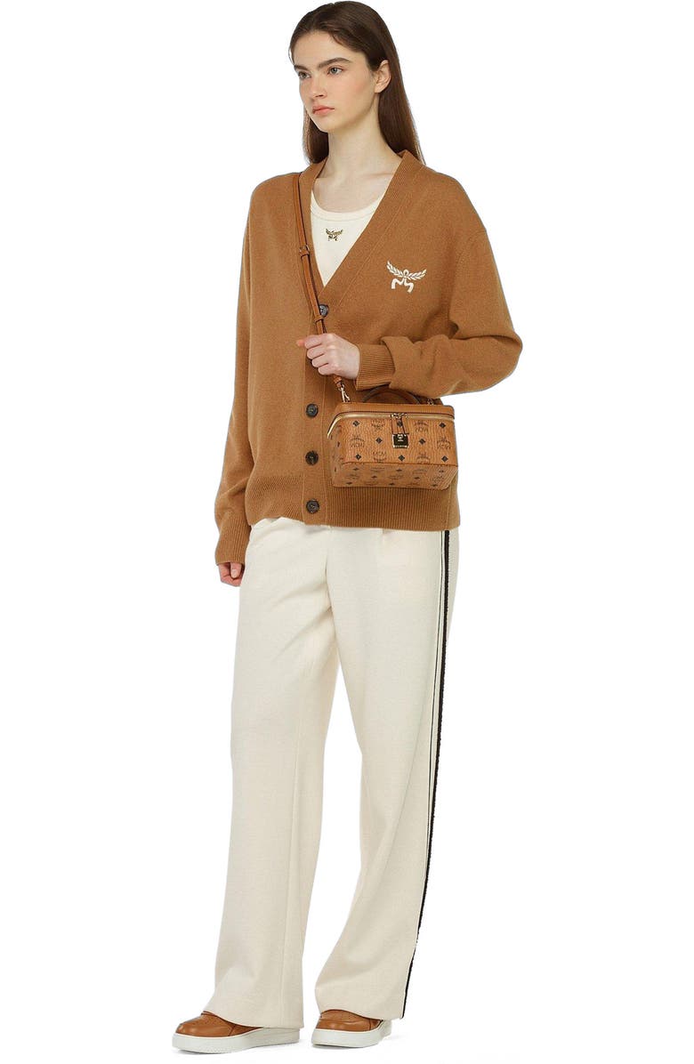 MCM Rockstar Vanity Case in Visetos Original, Alternate, color, Brown