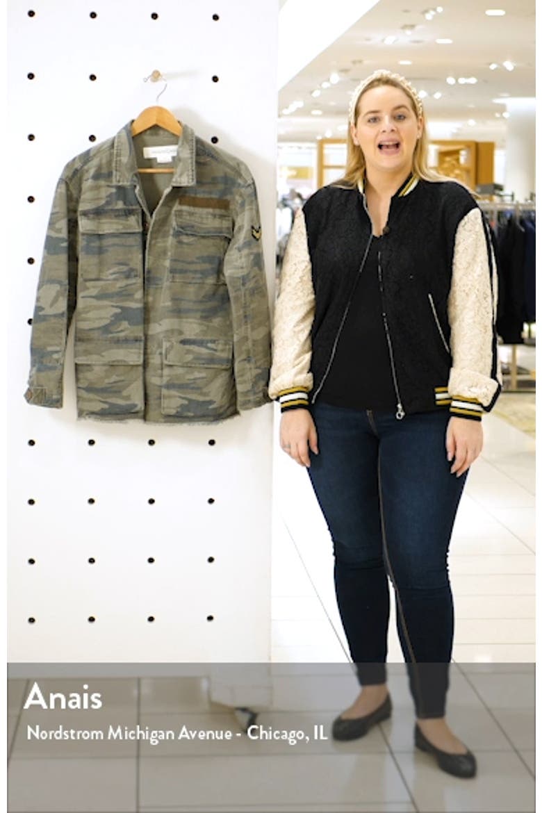 Patch Detail Camo Cotton Jacket video