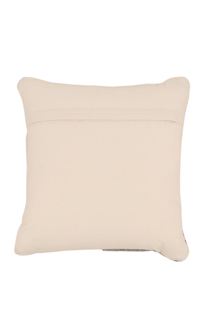 Dovetail Furniture Aris Handwoven PET Outdoor Throw Pillow, Alternate, color, Grey Multi