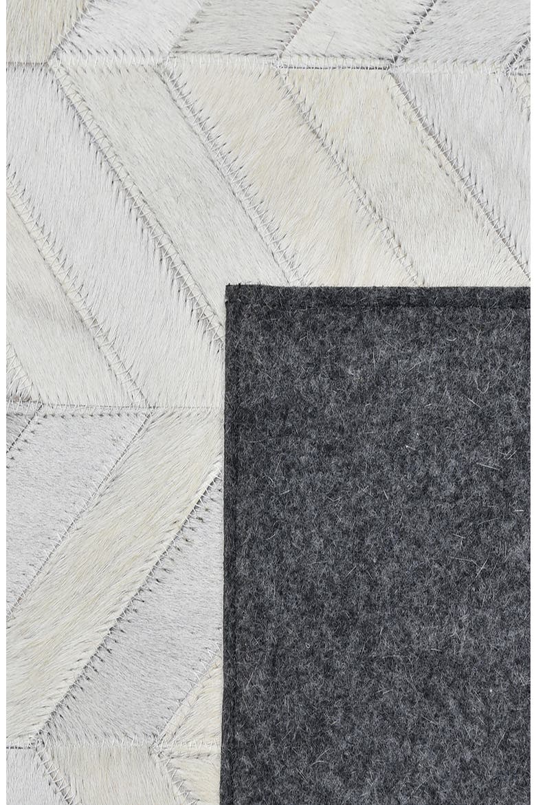 Meir Genuine Calf Hair Area Rug, Alternate, color, IVORY