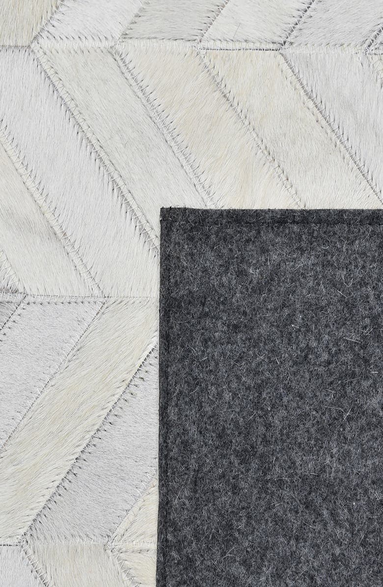 Solo Rugs Meir Genuine Calf Hair Area Rug, Alternate, color, Ivory