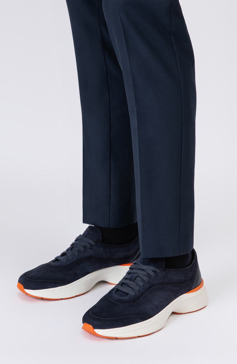 Santoni Bounce Sneaker, Alternate, color, Blue