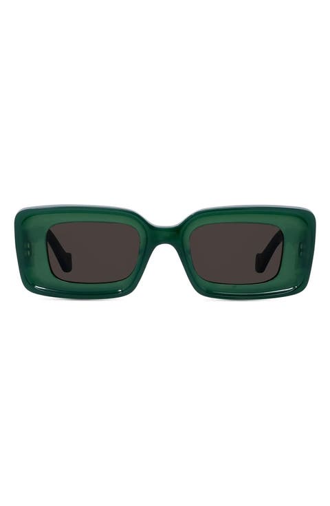 Chunky Anagram 46mm Rectangular Sunglasses