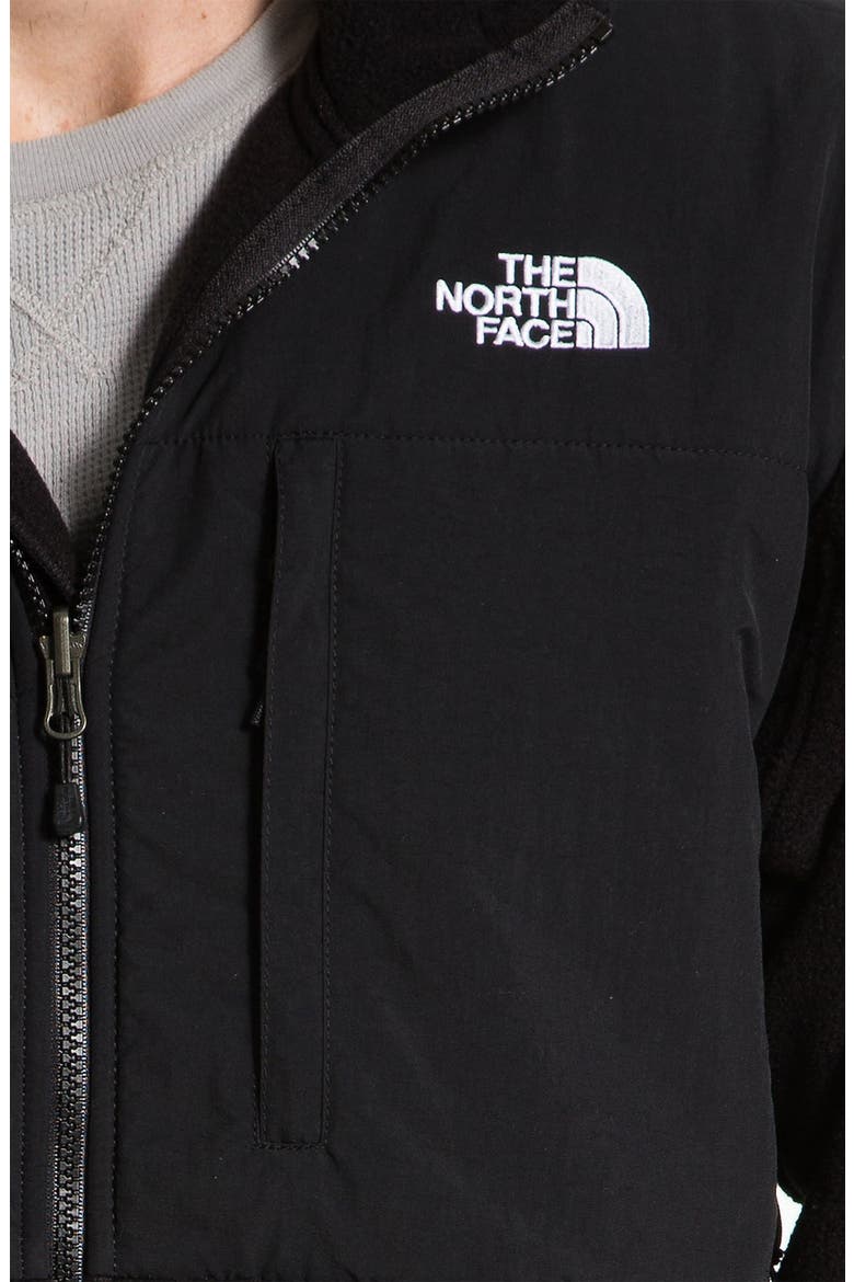 'Denali' Hooded Recycled Fleece Jacket, Alternate, color, BLACK