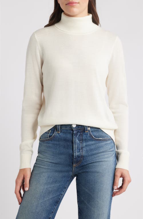 Pendleton Merino Wool Turtleneck Sweater In Brown