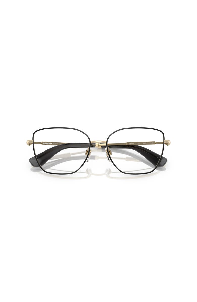 Burberry 54mm Cat Eye optical glasses, Alternate, color, Black