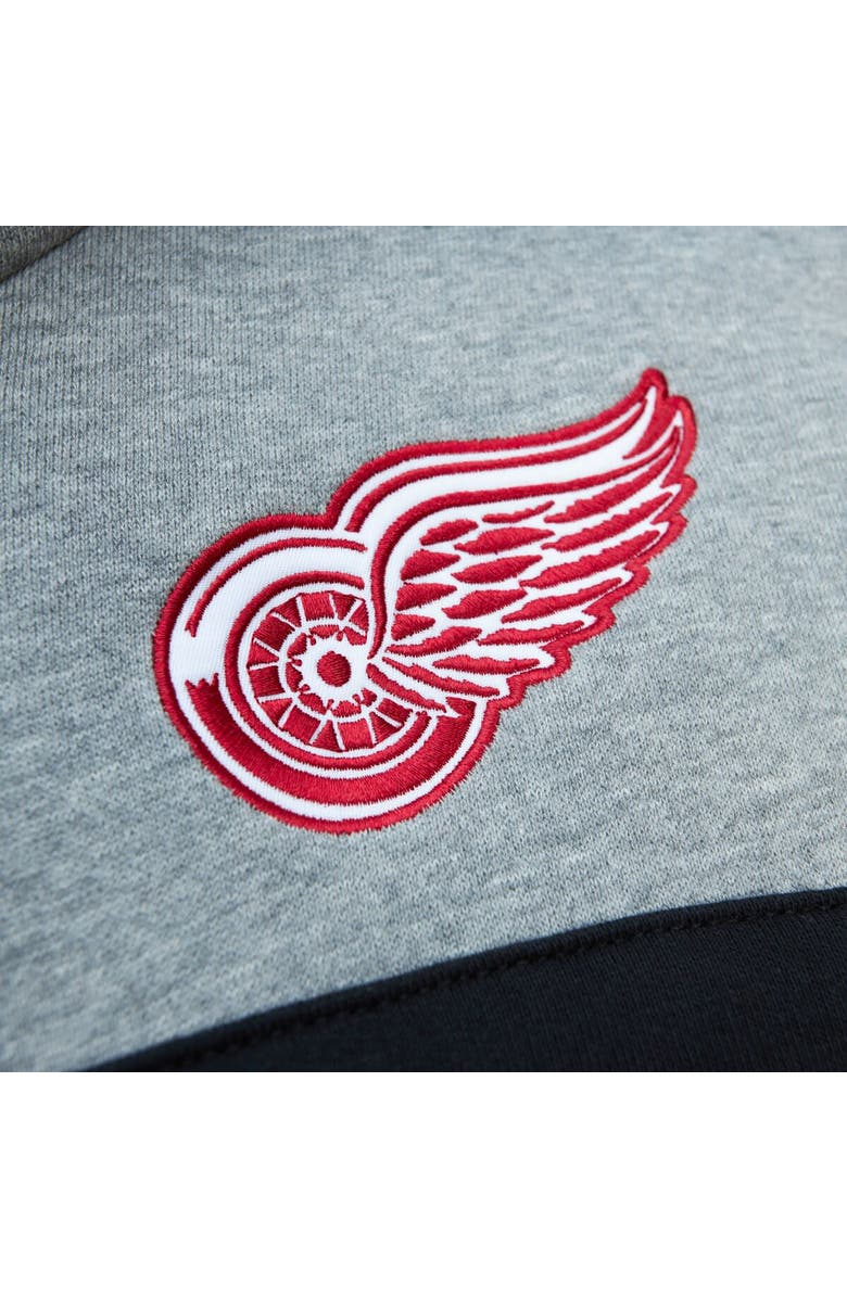 Mitchell & Ness Men's Mitchell & Ness Red/Gray Detroit Red Wings Head Coach Pullover Hoodie, Alternate, color, Red
