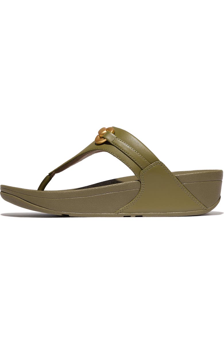 FitFlop Lulu Platform Wedge Flip Flop, Alternate, color, Camo-Green