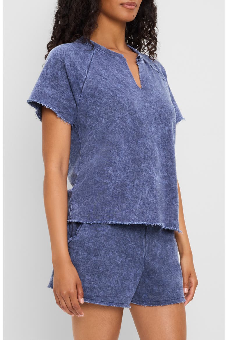 Jessie Notched Neck T-Shirt, Alternate, color, NOCTURNAL