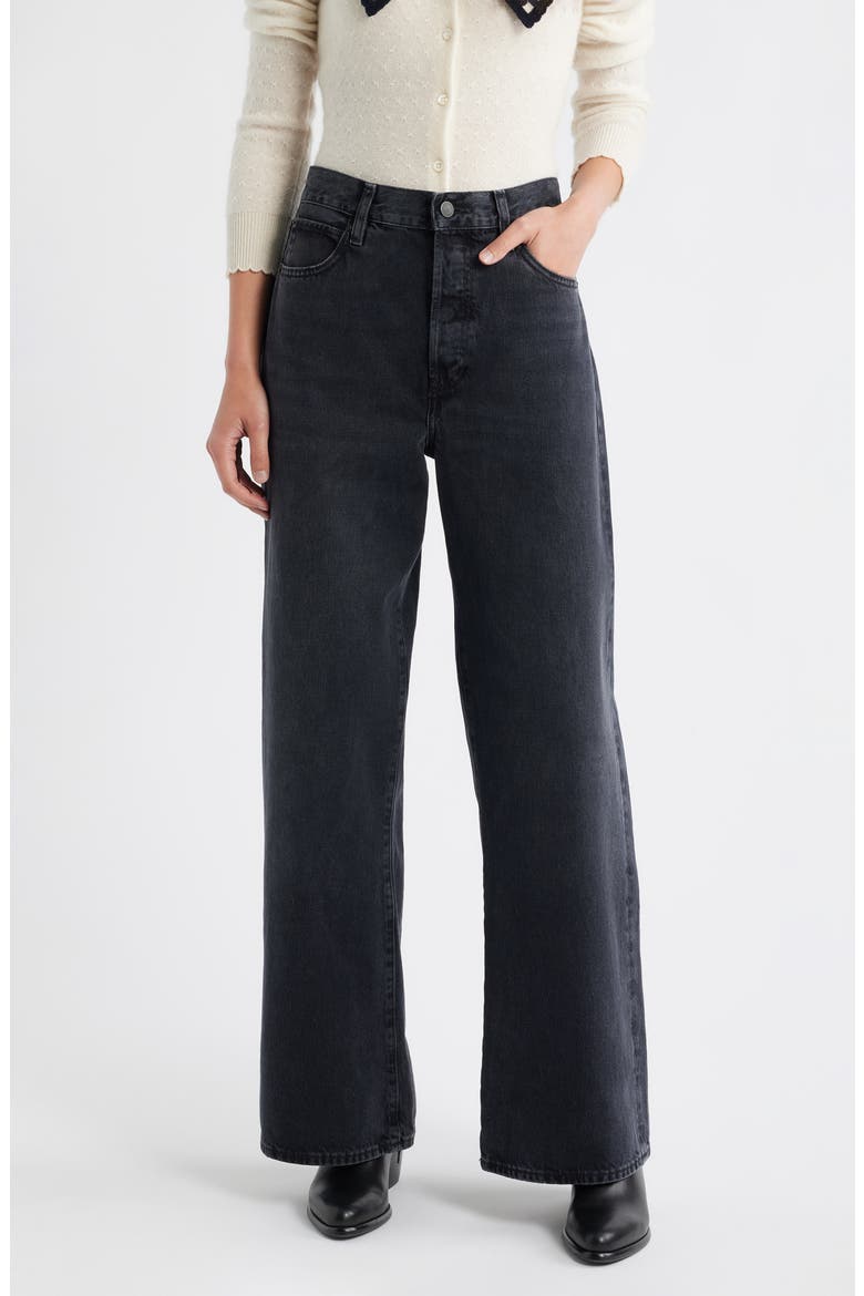 The Loose High Waist Wide Leg Jeans, Main, color, SET LIST