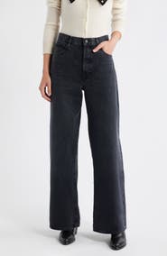 FRAME The Loose High Waist Wide Leg Jeans