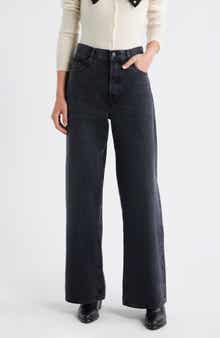 FRAME The Loose High Waist Wide Leg Jeans