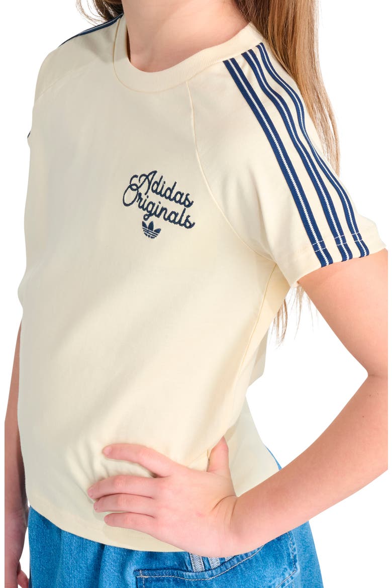 Kids' Originals Embroidered T-Shirt, Alternate, color, OFF WHITE