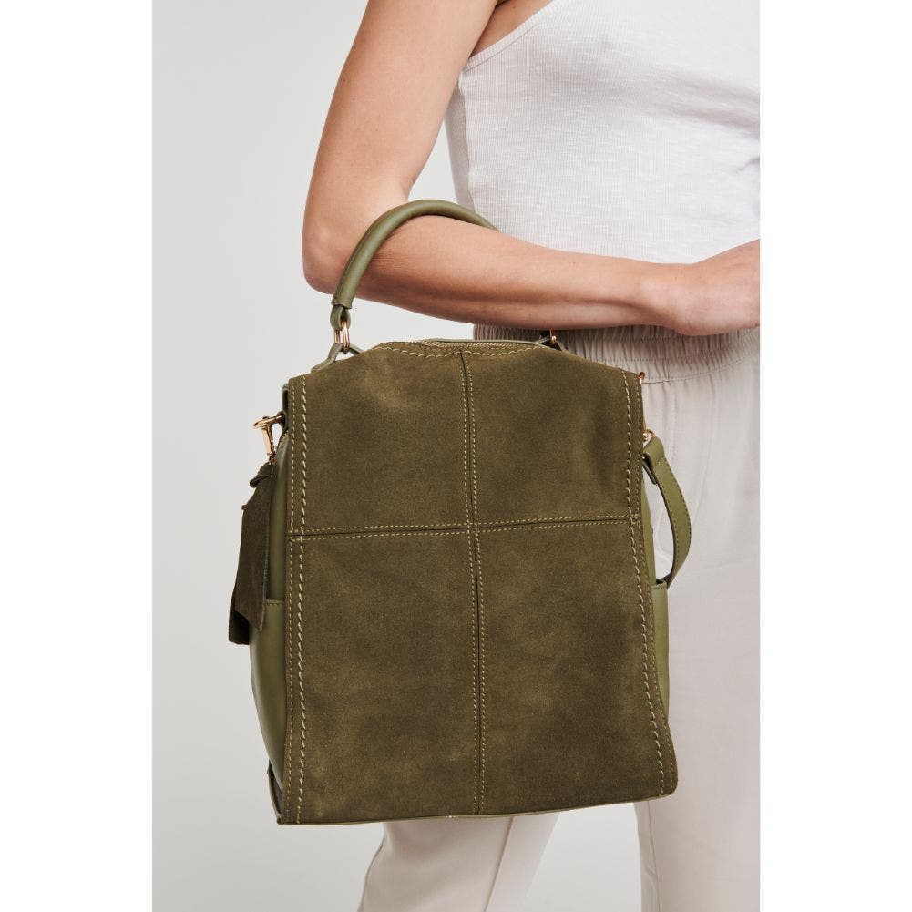 MODA LUXE Brette Backpack, Alternate, color, Olive