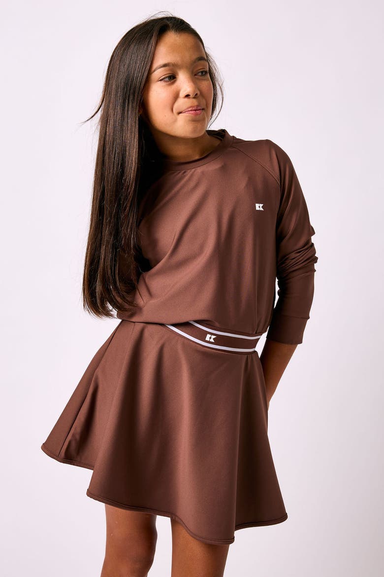Crewneck Pullover, Alternate, color, Brown