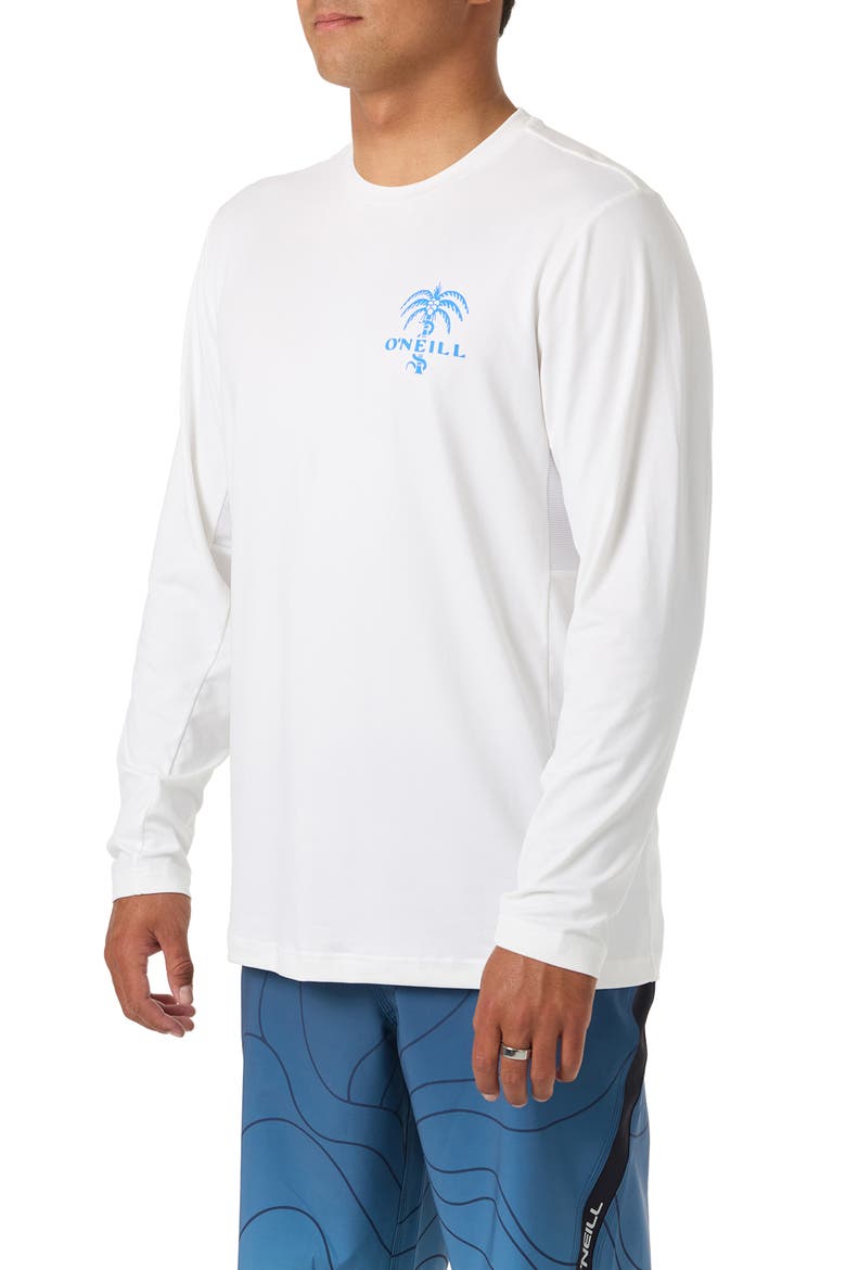 Surf Supply Long Sleeve Rashguard, Alternate, color, WHITE