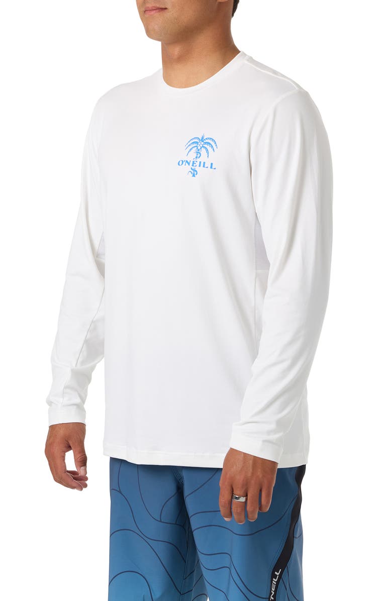 O'Neill Surf Supply Long Sleeve Rashguard, Alternate, color, White